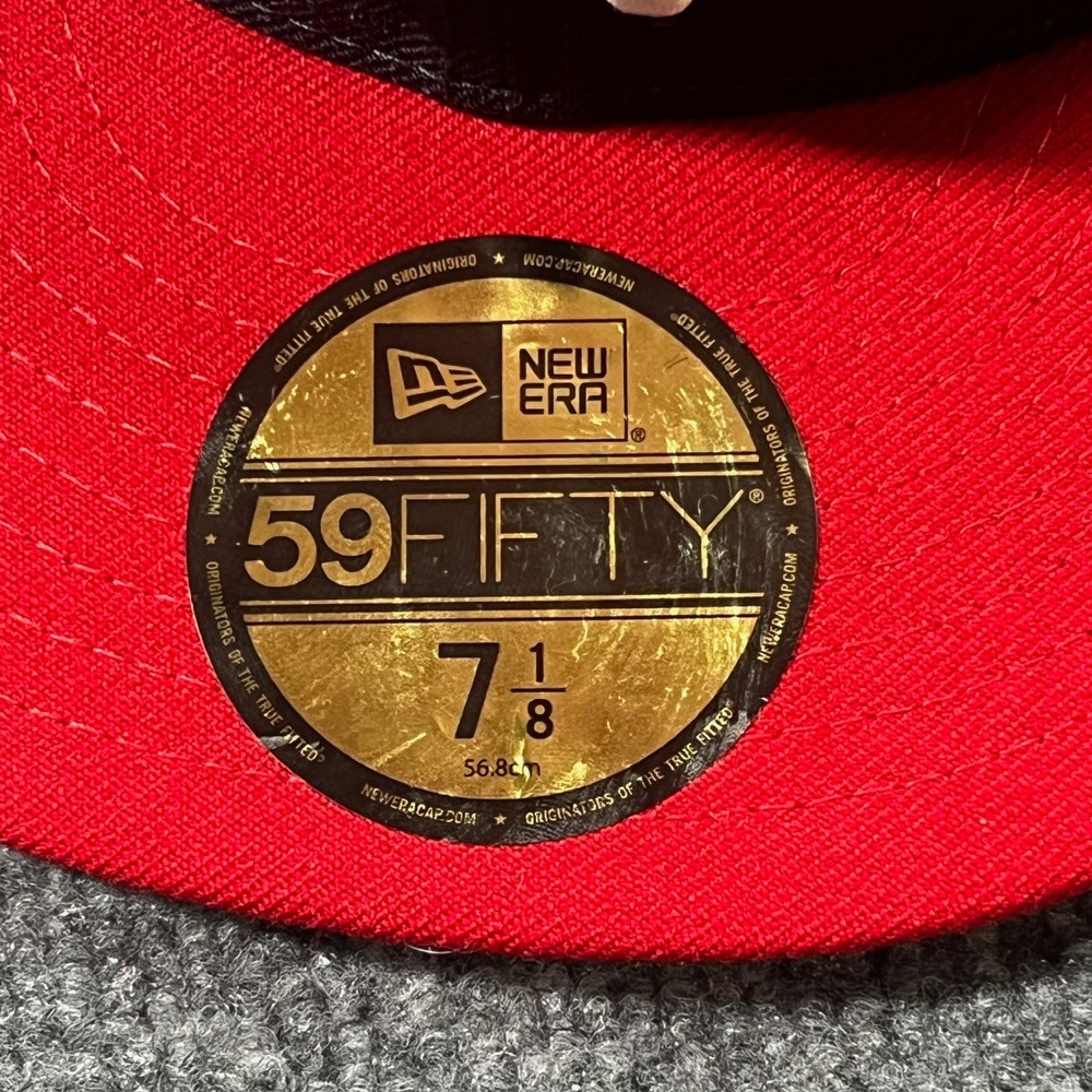 New Era x Fear of God Essentials Navy 59Fifty Fitted 7 1/4 Pro Model Men's Hat - Picture 3 of 9